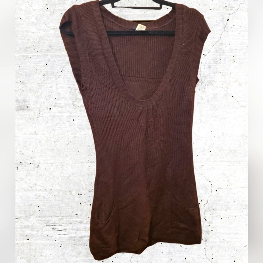Brown Tunic Sweater